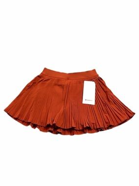 NWT Lululemon Varsity High-Rise Pleated Tennis Skirt *13” (Autumn Rust) Size 4